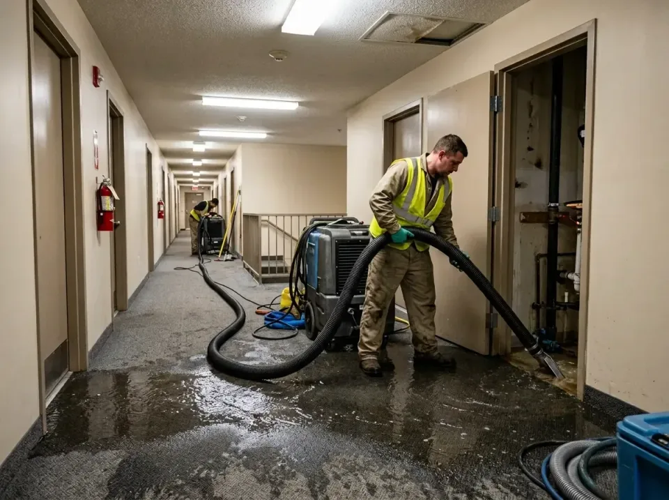 multi-unit-apartment-hallway-f-005 — frequently asked questions, Emergency Burst Pipe Water Extraction & Removal in Lancaste…